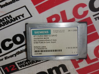 SIEMENS 6FC5250-5BX10-SAH0