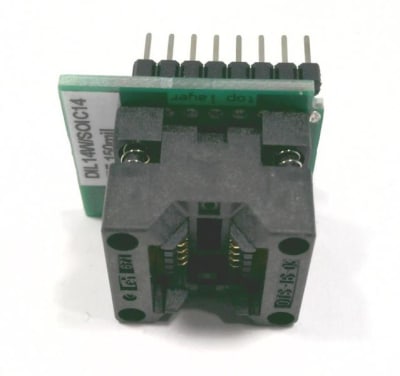 DATAMAN DIL14W/SOIC14 ZIF 150MIL