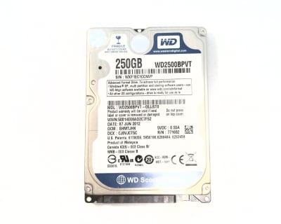 WESTERN DIGITAL WD2500BPVT-00JJ5T0