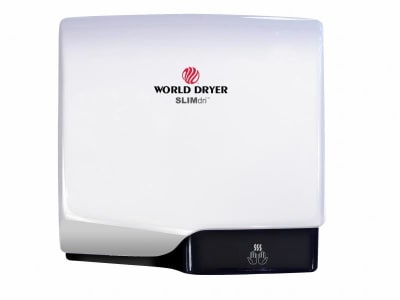 WORLD DRYER L-974A (WHITE ALUMINUM SURFACE-MOUNTED)