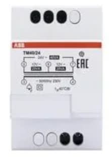 ASEA BROWN BOVERI DIN RAIL MOUNT TRANSFORMER, FAIL SAFE BELL, 230V, 12V, 24V, 40 VA, TM SERIES