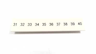 PHOENIX CONTACT ZB 5 LGS:FORTL.ZAHLEN 31-40