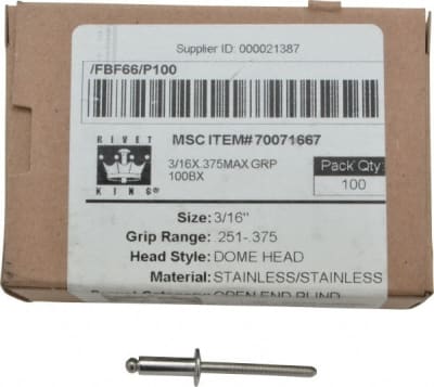 RIVET KING FBF66/P100