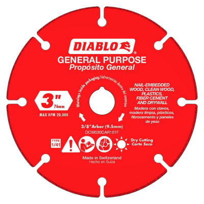 DIABLO TOOLS DCW030CAR101F