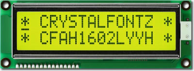 CRYSTALFONTZ CFAH1602L-YYH-JT