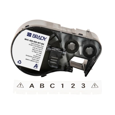 BRADY M4C-500-595-WT-BK