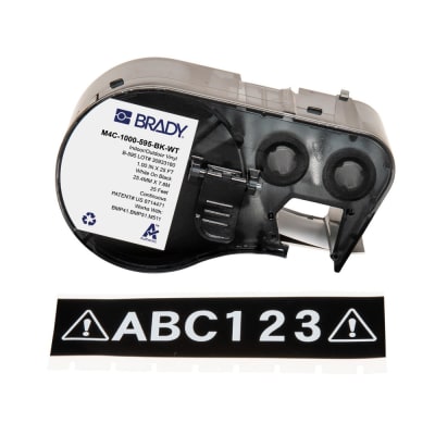 BRADY M4C-1000-595-BK-WT
