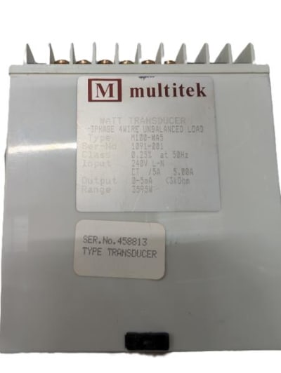 MULTITEK M100-WA5-800/5A 240V 0-5MA 3595W 50 HZ