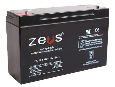 ZEUS BATTERY PRODUCTS PC12-6XBF1