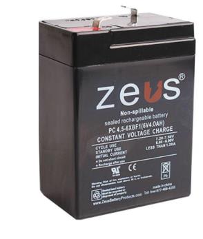 ZEUS BATTERY PRODUCTS PC4.5-6XBF1