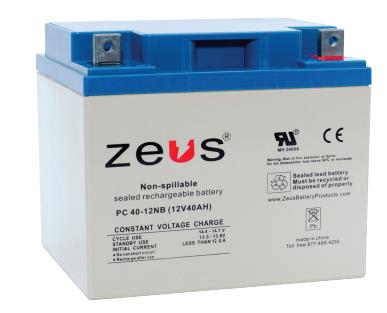 ZEUS BATTERY PRODUCTS PC40-12NB