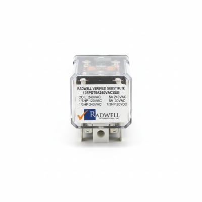RADWELL VERIFIED SUBSTITUTE 105DPDT5A240VACSUB