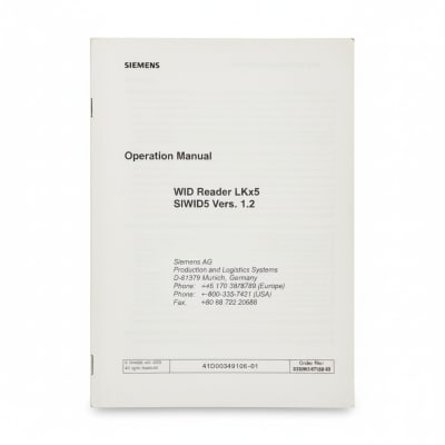 SIEMENS A1D00349106-01