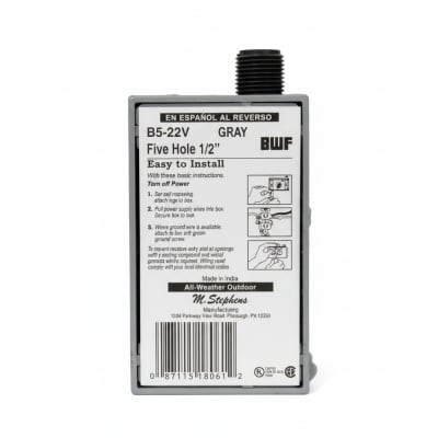 BWF MANUFACTURING INC B5-22V