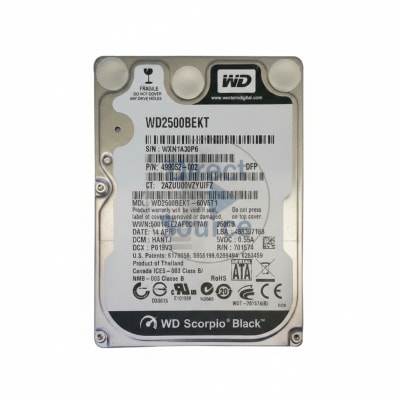 WESTERN DIGITAL WD2500BEKT