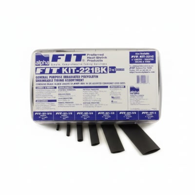 ALPHA WIRE FIT221B3/4-BLACK-125X4