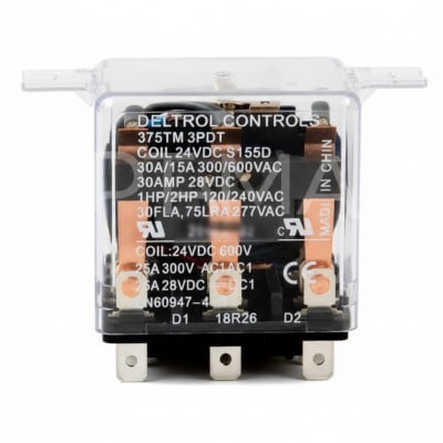 DELTROL CORP 375TM-3PDT-30A-12VDC