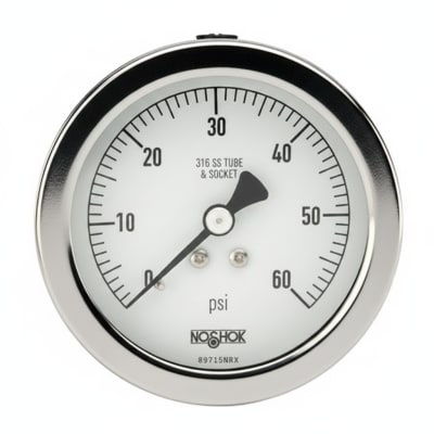 NOSHOK 40-500-100-PSI/KG/CM2-1/4-AP-SG-SSFF-CC