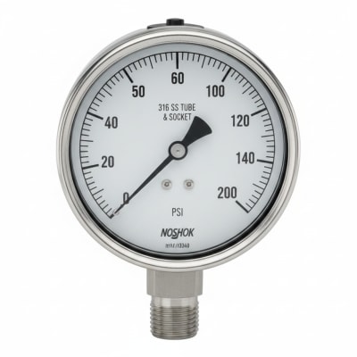 NOSHOK 40-500-3000-PSI/KPA-SSFF-AP-MIP-CC