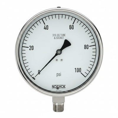 NOSHOK 40-400-400-PSI/BAR-1/4-MIP-SSRF