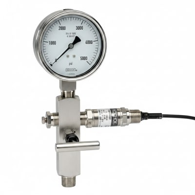 NOSHOK 40-500-3000-PSI/BAR-1/4-SSRF-AP-MIP-CC