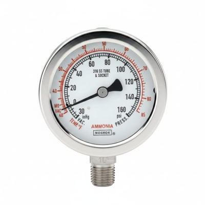 NOSHOK 40-500-3000-PSI/KG/CM2-1/4-SSRF-AP-MIP