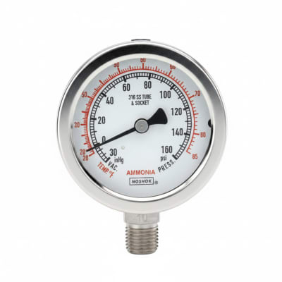 NOSHOK 40-500-600-PSI/KG/CM2-1/4-SSRF-AP-MIP