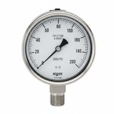 NOSHOK 40-400-2000-PSI-1/4-AP-SG-SSFF-CC