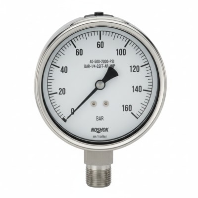 NOSHOK 40-500-2000-PSI/BAR-1/4-SSFF-AP-MIP