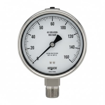 NOSHOK 40-500-800-PSI/BAR-SSFF-AP-MIP-CC