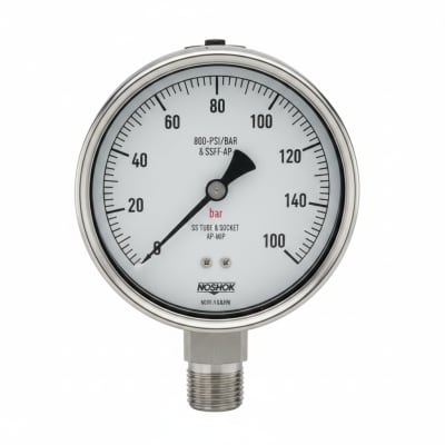 NOSHOK 40-500-800-PSI/BAR-SSFF-AP-MIP