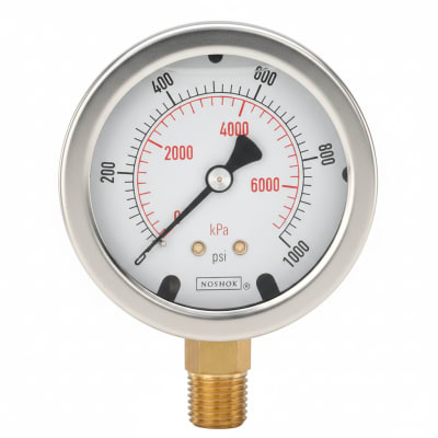 NOSHOK 25-310-100-PSI/KPA-SST-MIP-BFF-BT8-CC