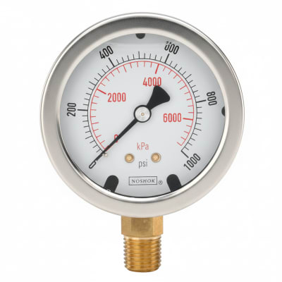 NOSHOK 25-310-200-PSI/BAR-SST-MIP-CBU
