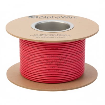 ALPHA WIRE 3057-WH/RED-100