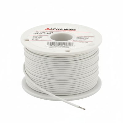 ALPHA WIRE 5874-WHITE-100