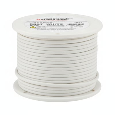 ALPHA WIRE 5857-WHITE-100