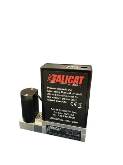 ALICAT SCIENTIFIC MCW-10SCCM-D-BV-30PSIA/10M, 10IN, GAS: AIR, RANGE: 2.5 SCCM, 10 CCM, P1: -10 PSIG P2: VAC, DS, CLP