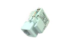 AMP NETCON DIV CAT-5E-RJ45-WHITE