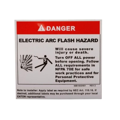 EATON CORPORATION ARCFLASHLBL