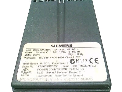 SIEMENS 6SE3211-5BA40