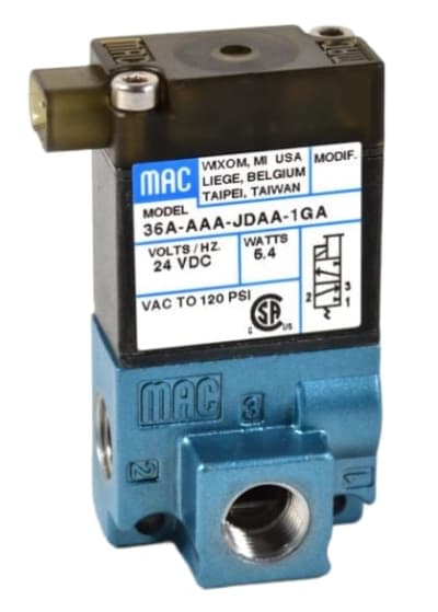 MAC VALVES INC 36A-AAA-JDA0-4KJ