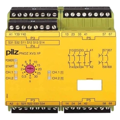 PILZ PNOZ XV3.1P C 30/24-240VACDC 3NO 1NC 2NO