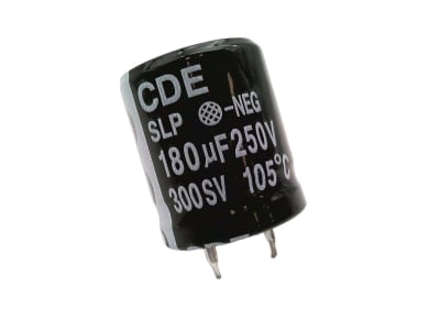 CORNELL DUBILIER SLP181M250A1P3