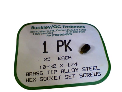 BUCKLEY QC FASTENERS 10-32X1/4