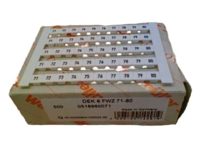 WEIDMULLER DEK 6 FWZ 71-80