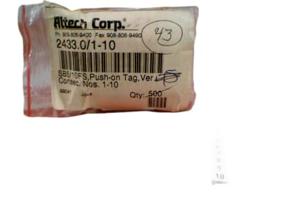 ALTECH CORP 2433.0/1-10