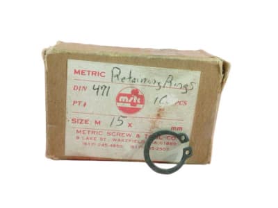 METRIC SCREW & TOOL CO DIN-471-15MM-BL