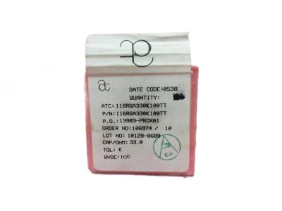 KYOCERA 116RGA330K100TT