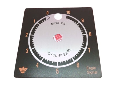 DANAHER CONTROLS HP5-FACEPLATE-10MIN-BLK/ORG