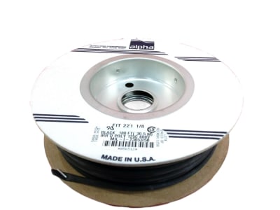 ALPHA WIRE FIT-221-1/8-BLK-100FT